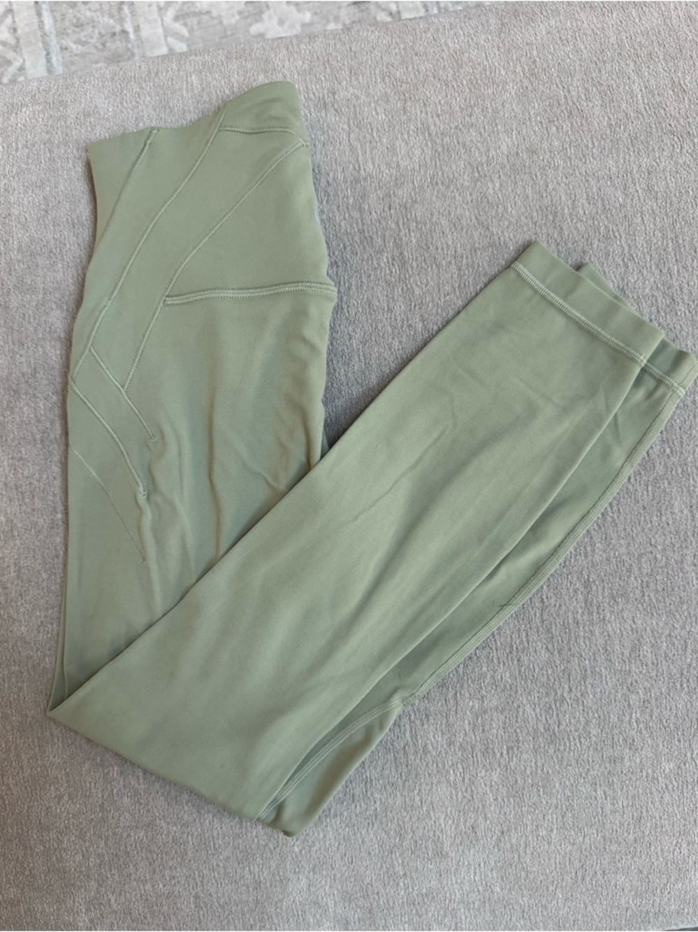 lululemon athletica Green Sculpting Seam Leggings